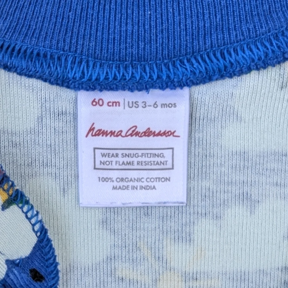 Hanna Andersson Blue One Piece with Rainbows - Picture 3 of 4